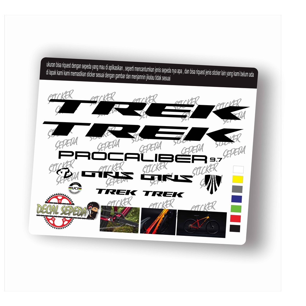 decal trek - sticker sepeda trek full cutting