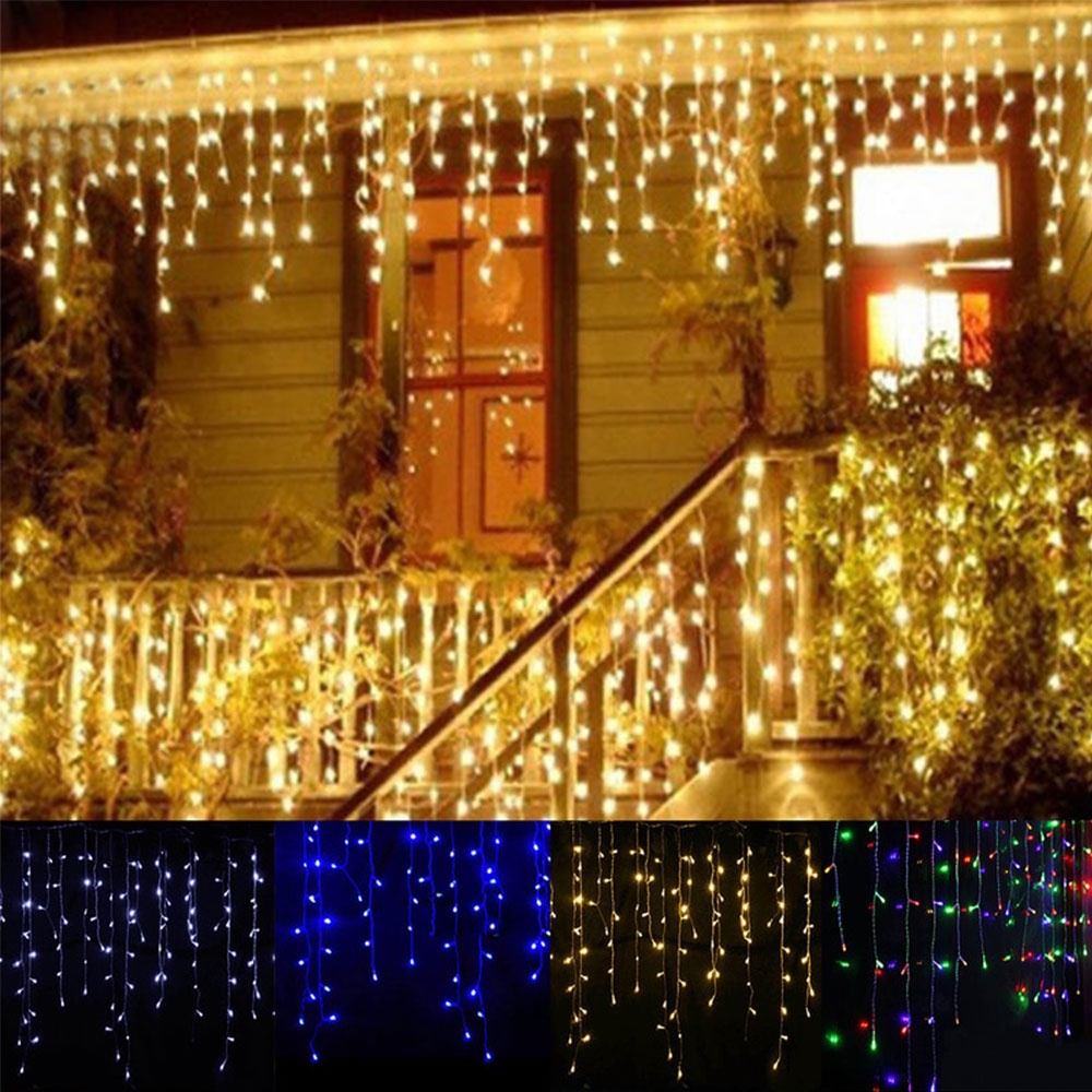 [READY 5METER] Lampu Natal Tirai LED Curtain Light | Tumblr Tirai Lampu Hias Warna Warmwhite