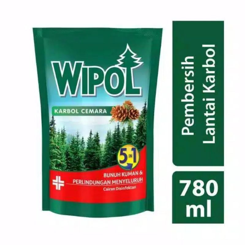 wipol refil 780ml/ botol 780ml