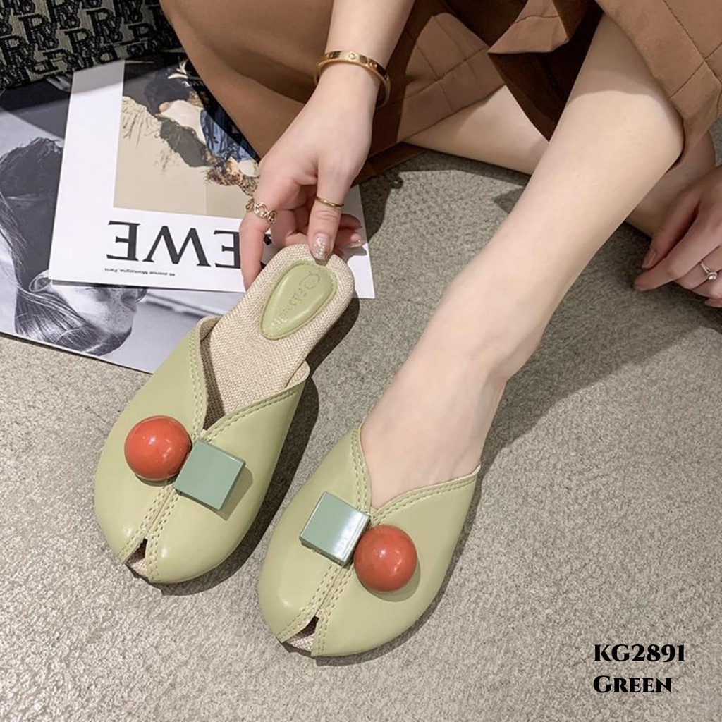 WYN SANDAL LOAFERS POP KOREA SANDAL SELOP BAHAN CANVAS BERKUALITAS KG2891 / SS502 / SS194