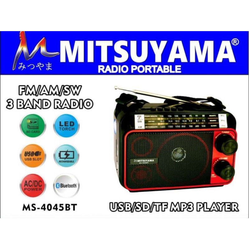 Radio/Speaker Mitsuyama Bluetooth MS-SERI 4045 usb memory