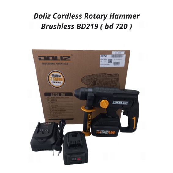 Mesin Bor BETON Baterai DOLIZ BD219 ( BD720) / DOLIZ Cordless Rotary