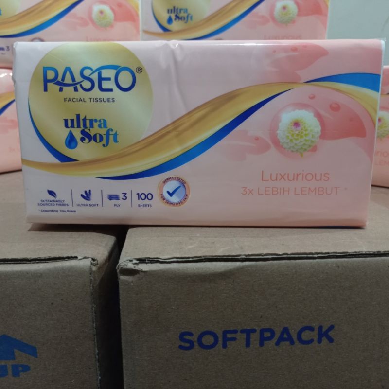 Tissue Paseo Ultra soft 100 sheets 3 ply