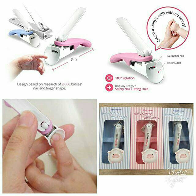 Bebebocas Baby Safety Rotary Nail Clipper/Gunting KUKU