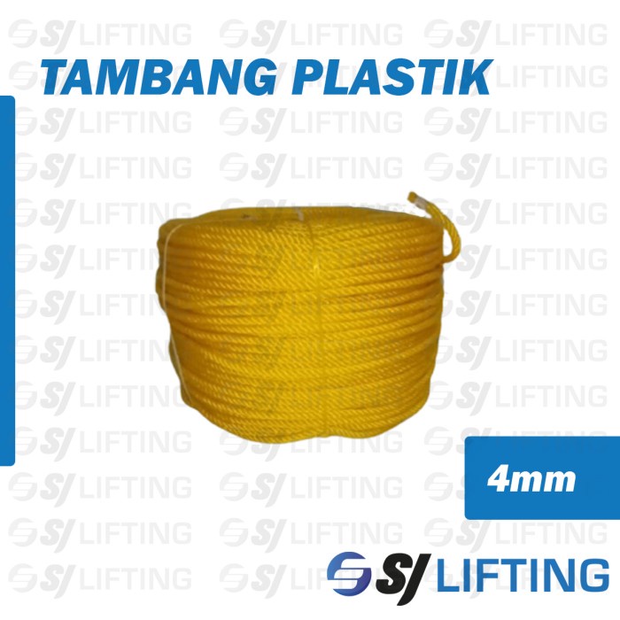 

( READY ) Tali Tambang Plastik / PE Rope 4mm ROLL wqqw