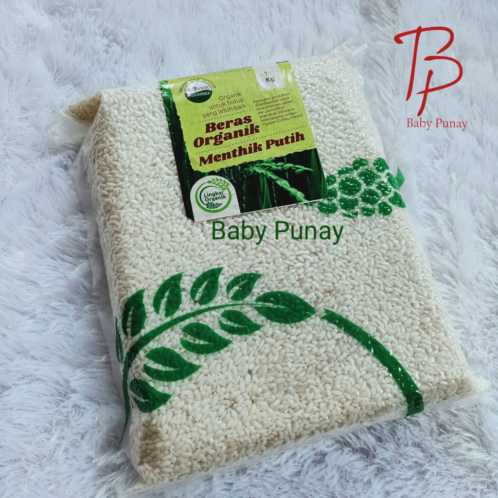 Beras Organik 1kg  Merah / Pandan Wangi / Mix  / Mentik Putih Lingkar Organik 1 Kg | Beras Organik | Beras MPASI Organik | Makanan Bayi