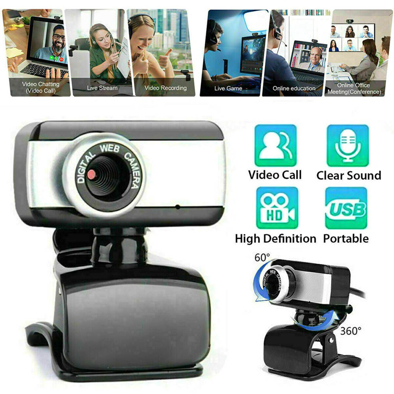 Webcam Usb 2 0 Dapat Diputar Dengan Mikrofon Pc Digital Hd Video