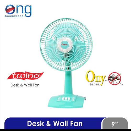 Kipas Angin Meja Desk Wall Fan 2 In 1 9Inch Cosmos 9DNA TWINO 9 DNA