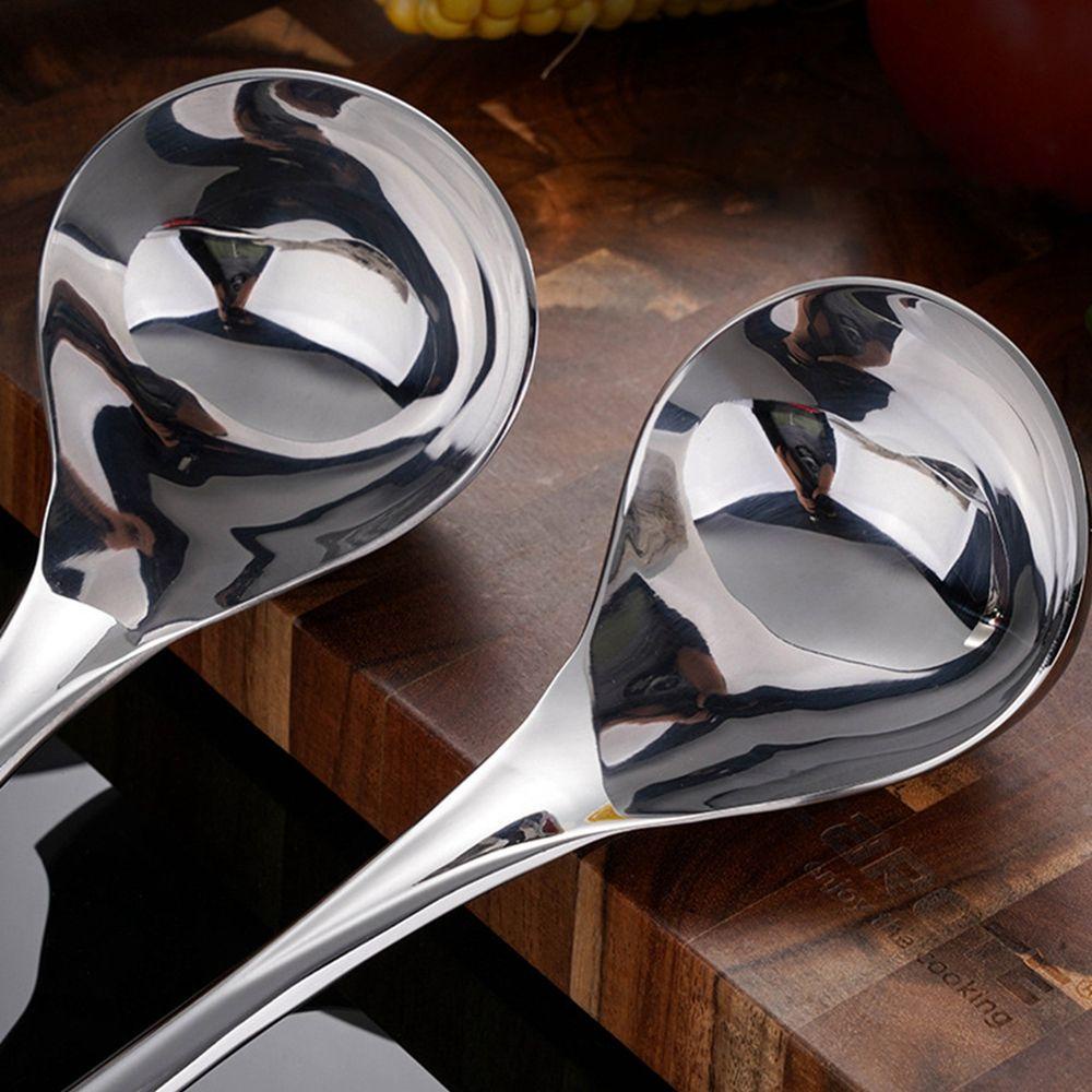 REBUY Sendok Kapasitas Besar Beras Perlengkapan Restoran Alat Makan Alat Dapur Kuah Sendok Sup Ladle Serving Spoon