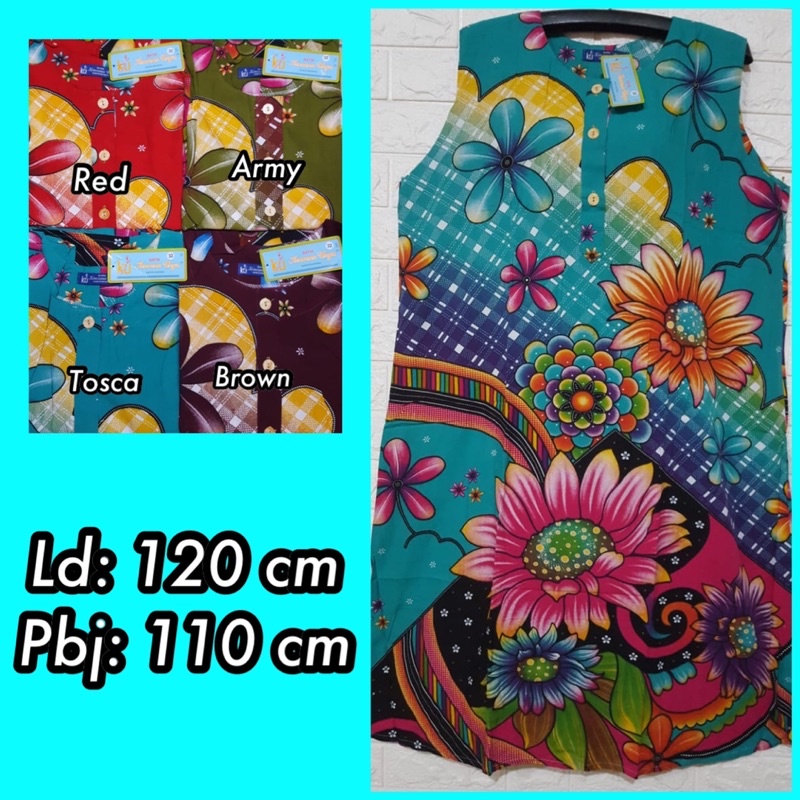 Daster Kencana Ungu asli label biru model kutung