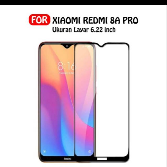 TEMPERED GLASS FULL REDMI 8A PRO
