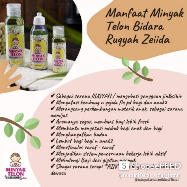 Minyak telon Bidara Zeeida