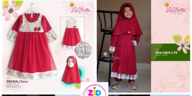  Toko  Online baju  muslim  anak labella zidkids Shopee  