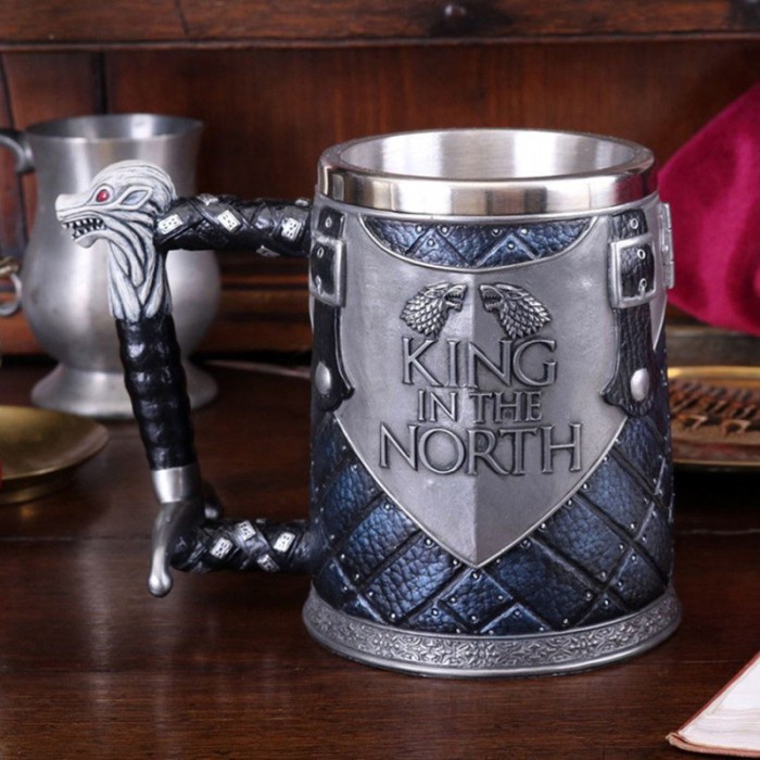 Hadiah Lebaran  Gelas Mug 500ml Medieval Era  Game of Throne Coffee Tea Beer Mug Stainless Steel