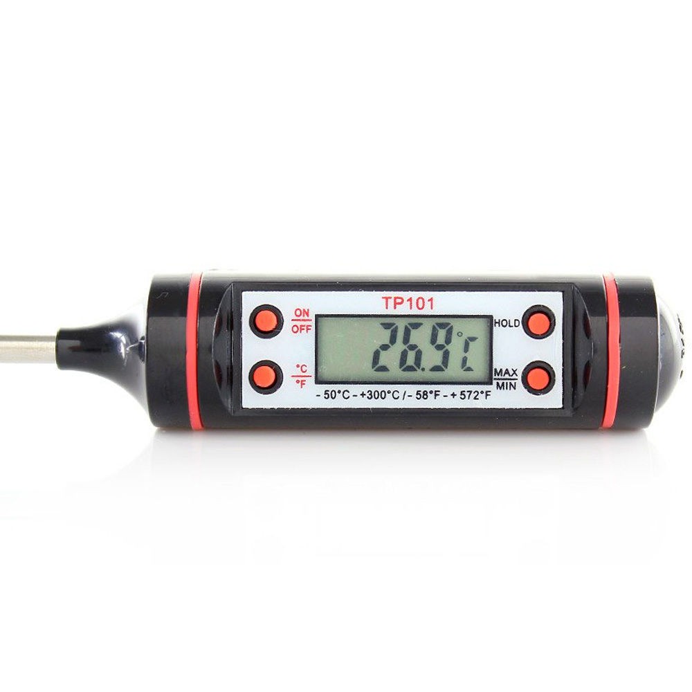 Digital Food Thermometer OMHR0OBK for Kitchen Cooking BBQ - Black