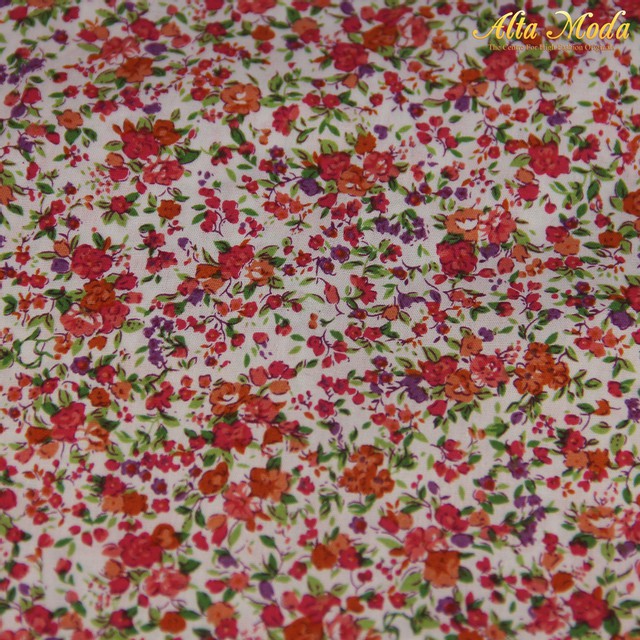 

Alta Moda Katun Off White Motif Floral Pink Orange (1M)