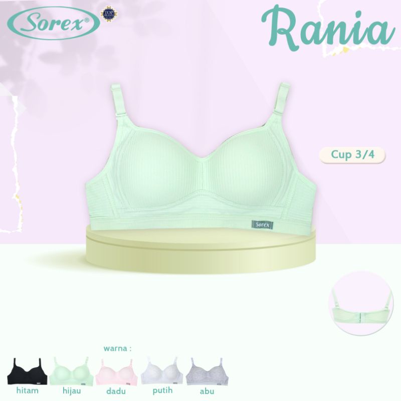 Sorex Bra tanpa kawat Full cup A remaja dewasa Dijamin nyaman