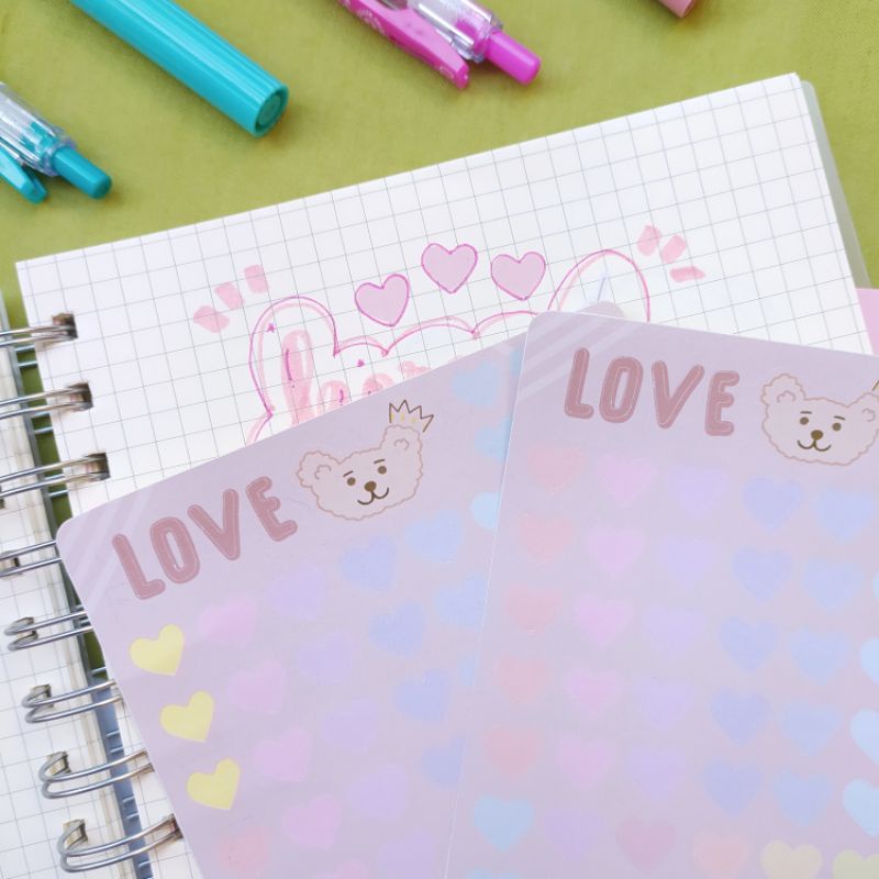 

Love Sticker Sheet | Deco Journal Sticker Shan Shine ✨
