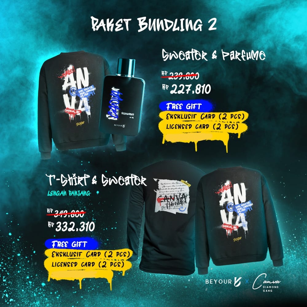Merchandise Bundling 2 Item " Beyour x Canva " - Akad ( 17 JUNI 2022)
