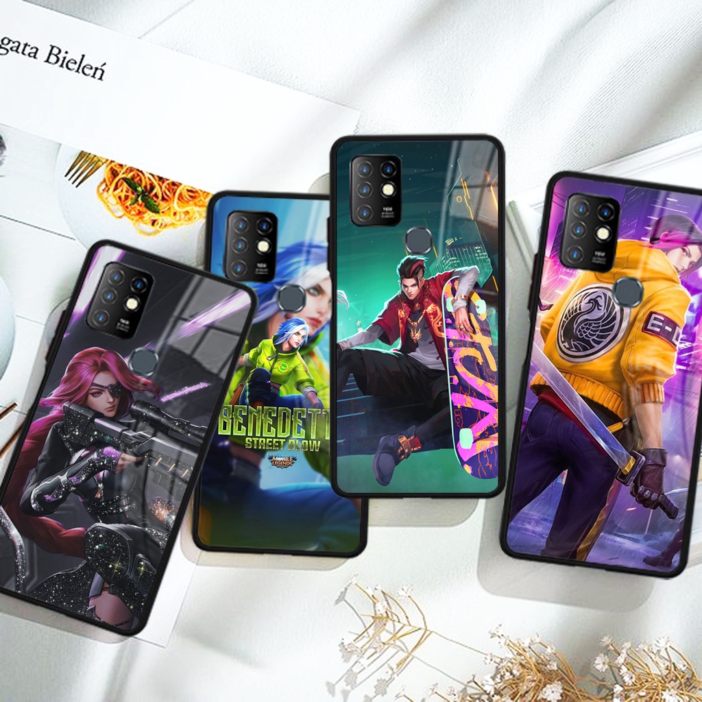 (F29) Case glossy Infinix Hot 8 9 10 11 Play 10s Note 7 8 10 smart 5 s5 Pro - Casing Hp Mobile legen