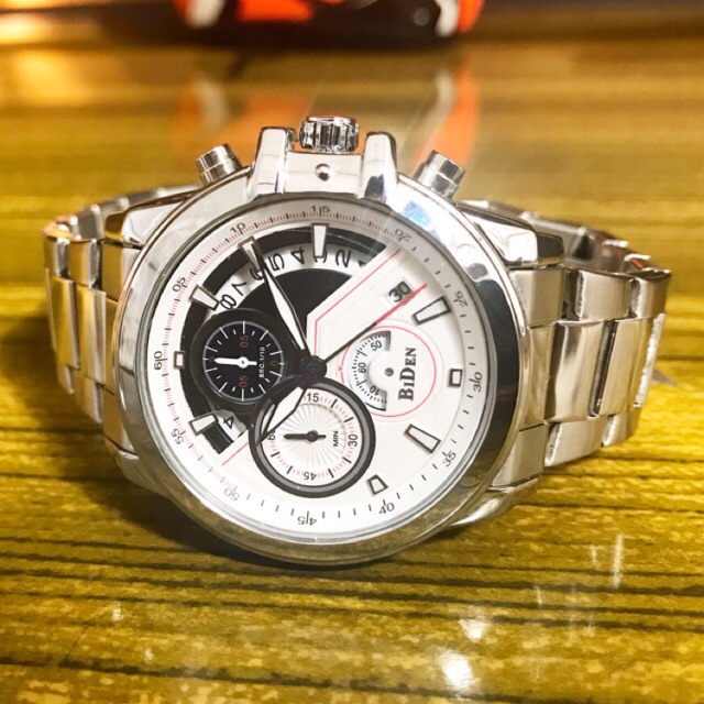 Jam Tangan Pria Original Stainless Steel Quartz Analog BIDEN Synergy YN83