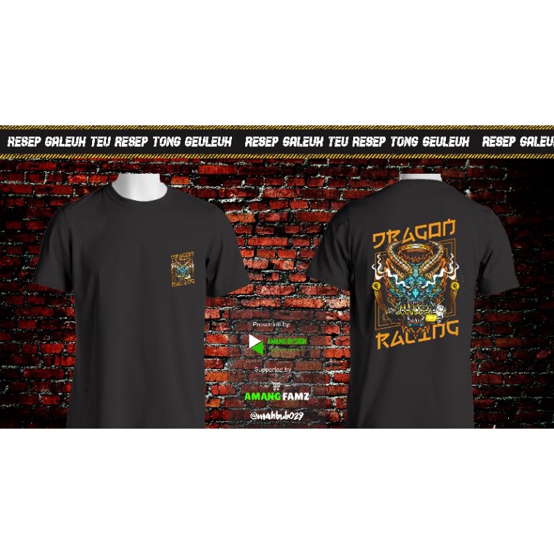 Kaos Baju Dragon Racing Kaos Drag Race Kaos Motor Modifikasi