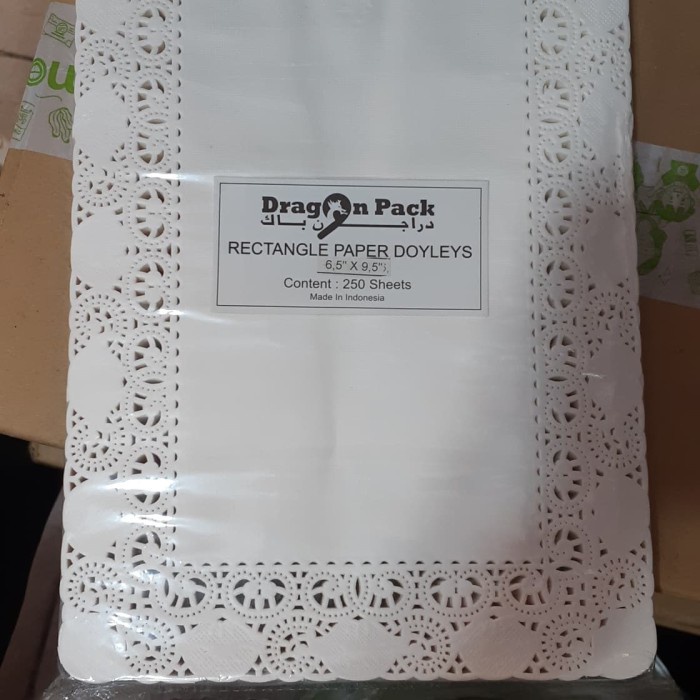 

✨ BISA COD ✨ Paper Doyles Persegi kertas alas toples 16.5 x 24 cm