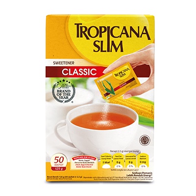

Tropicana Slim Gula Classic 50Pcs