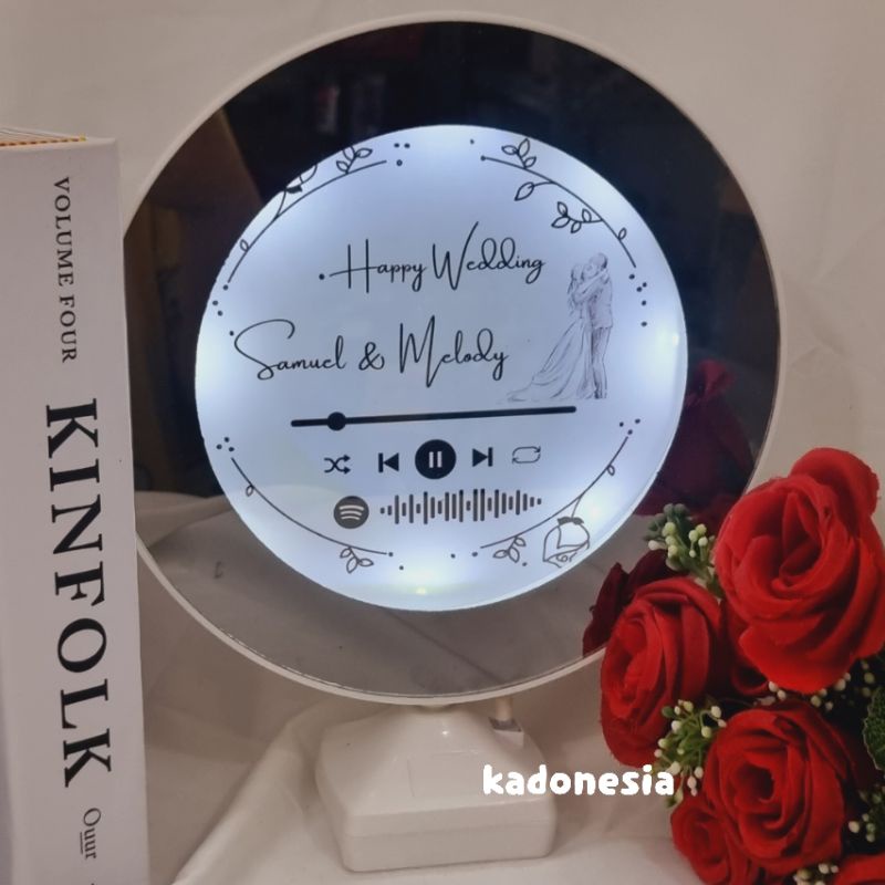 Cermin Jam Wedding / Kado Pernikahan / Hadiah Nikah