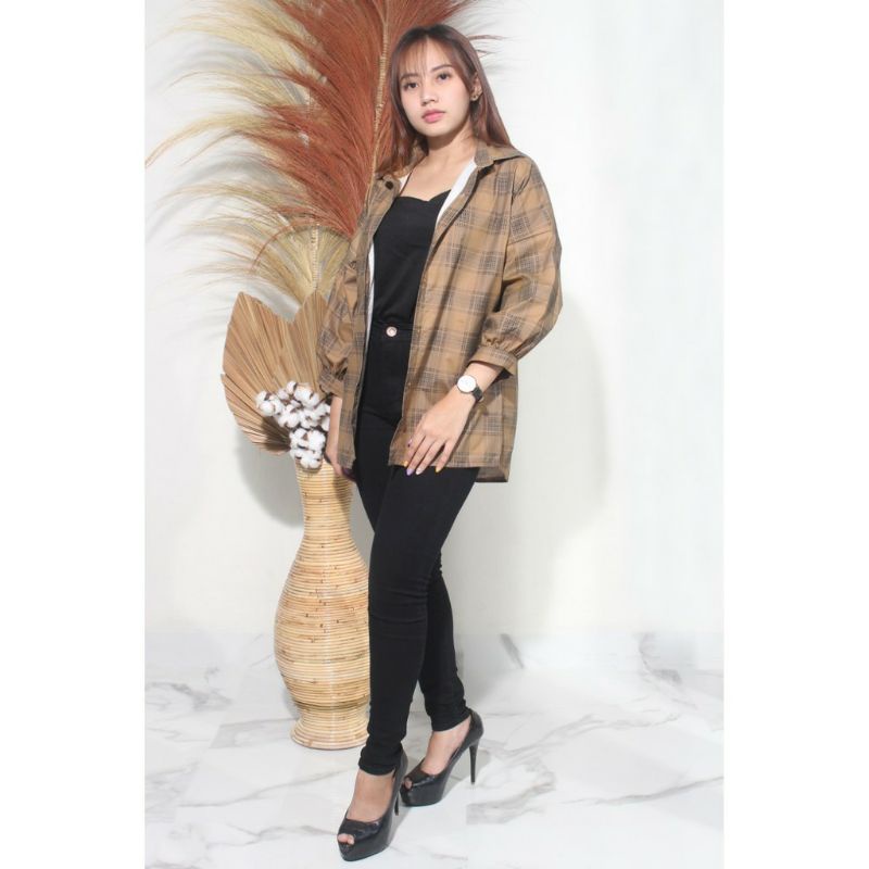 Kemeja Guilen / Kemeja wanita-Cream