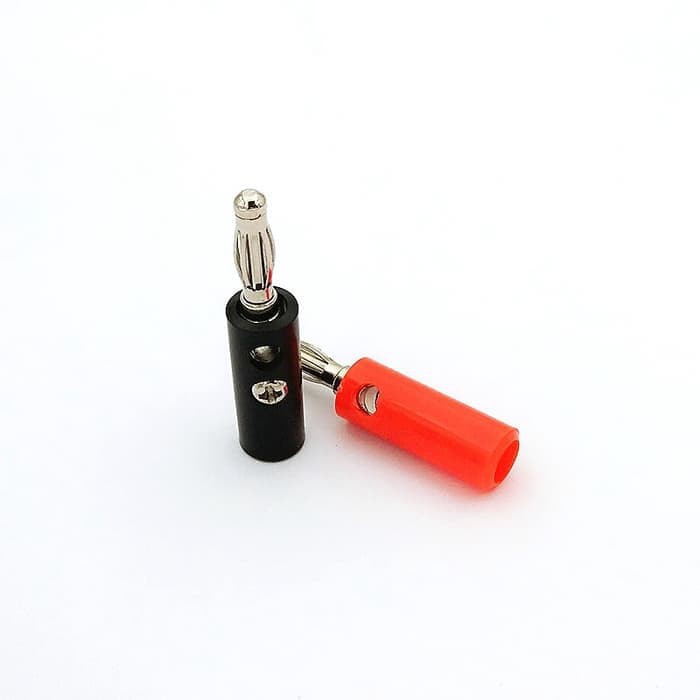 Banana Plug 4mm Steker Terminal Konektor Kabel Audio PCB dll -SA23