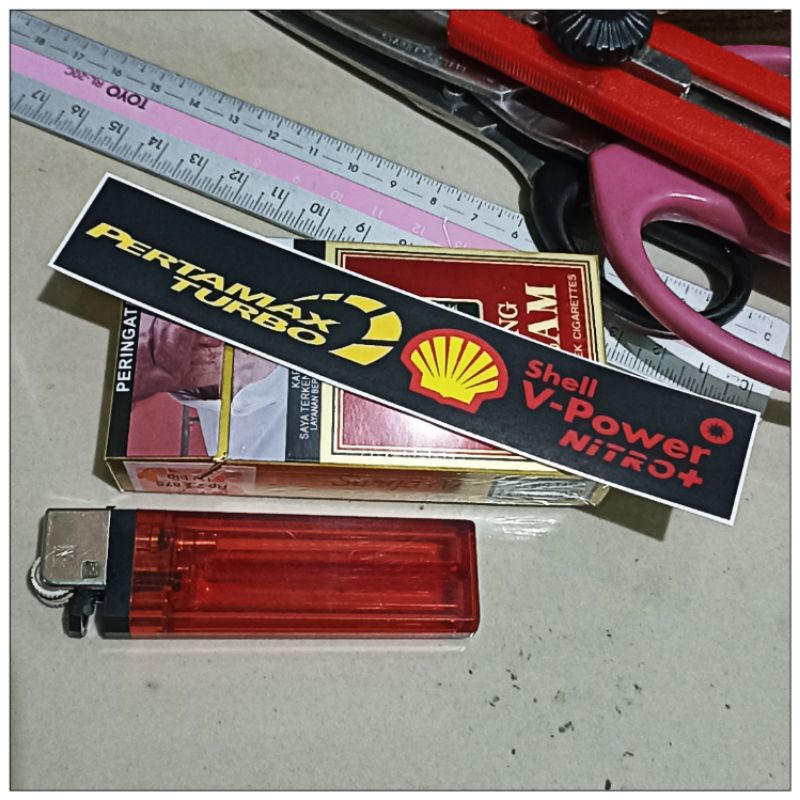 stiker logo pertamax turbo - stiker logo shell pertamax turbo