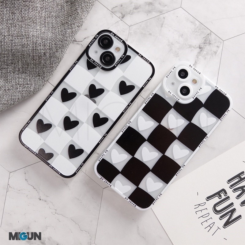 New! Black White Love Case - Softcase for iPhone 7 8 7+ 8+ X XR XSMAX 11 12 13 MINI PRO PROMAX