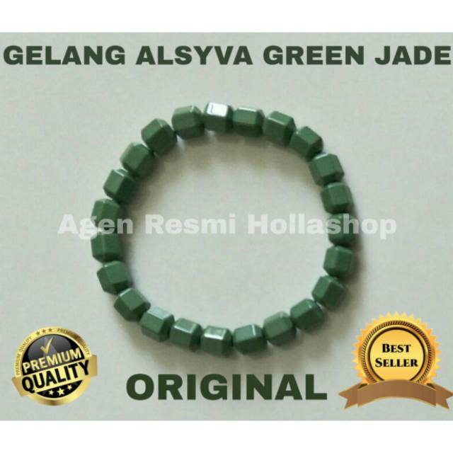 PROMO Gelang  Kesehatan Alsyva Gojeon  Tourmaline  Green Jade 