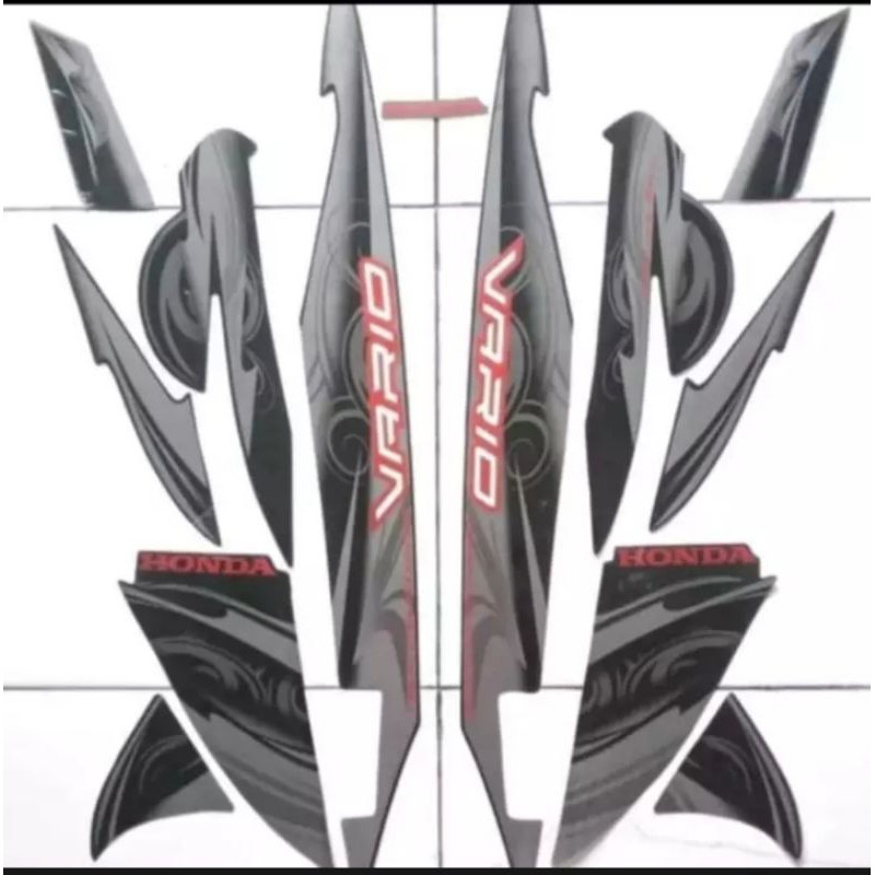 striping sticker Vario cw 110 hitam