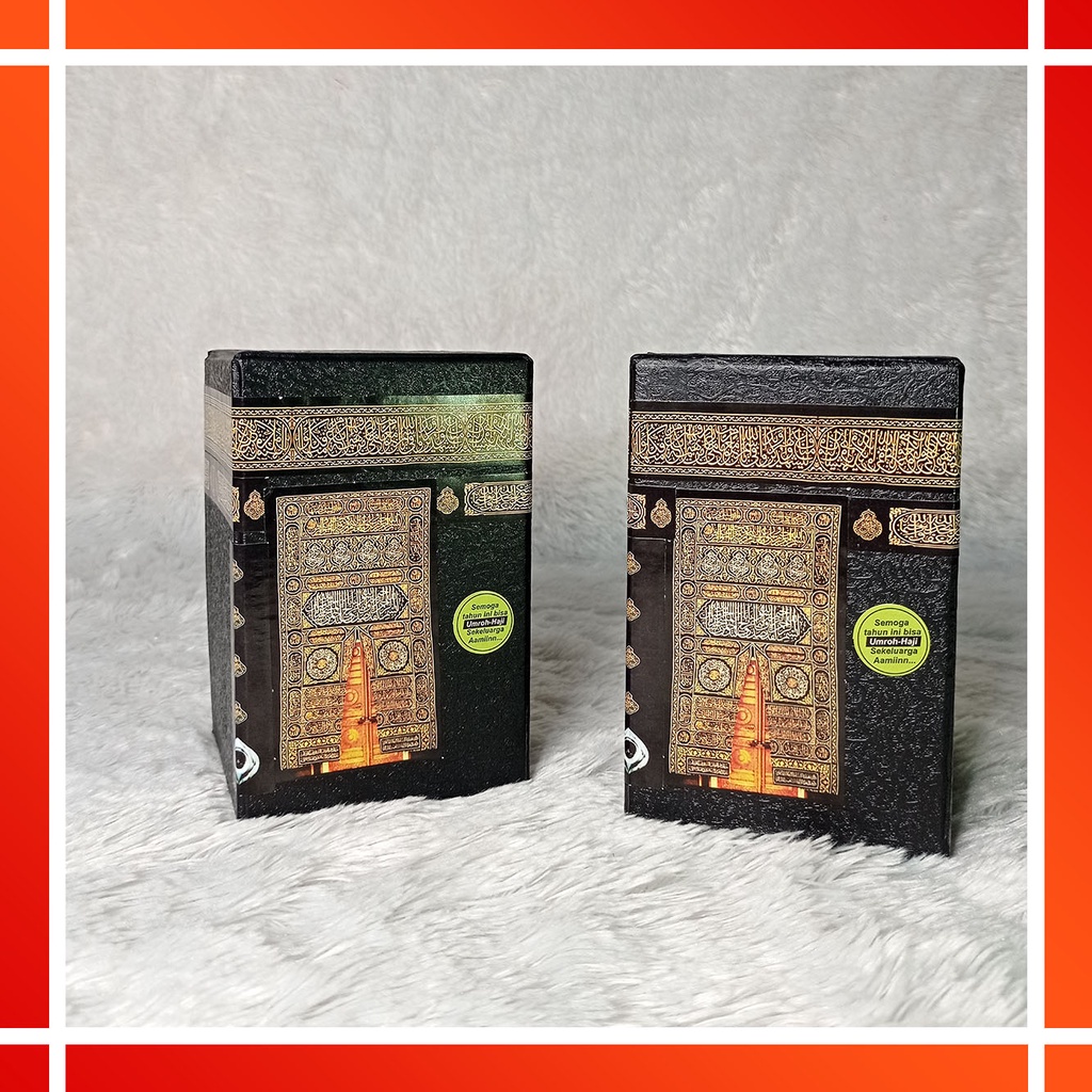 CELENGAN KABAH KECIL Mini Unik Miniatur Kakbah Mekah Murah Kado Ultah Souvenir Haji Umroh Penyimpan Uang-4
