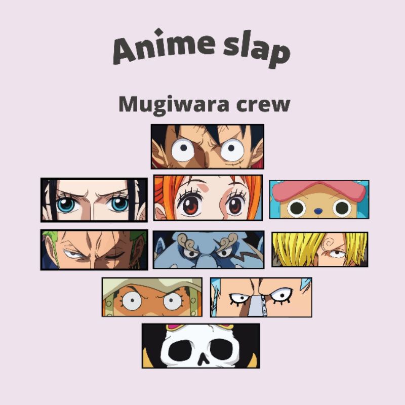 STICKER SLAP ONE PIECE "MUGIWARA CREW" [WATERPROOF]