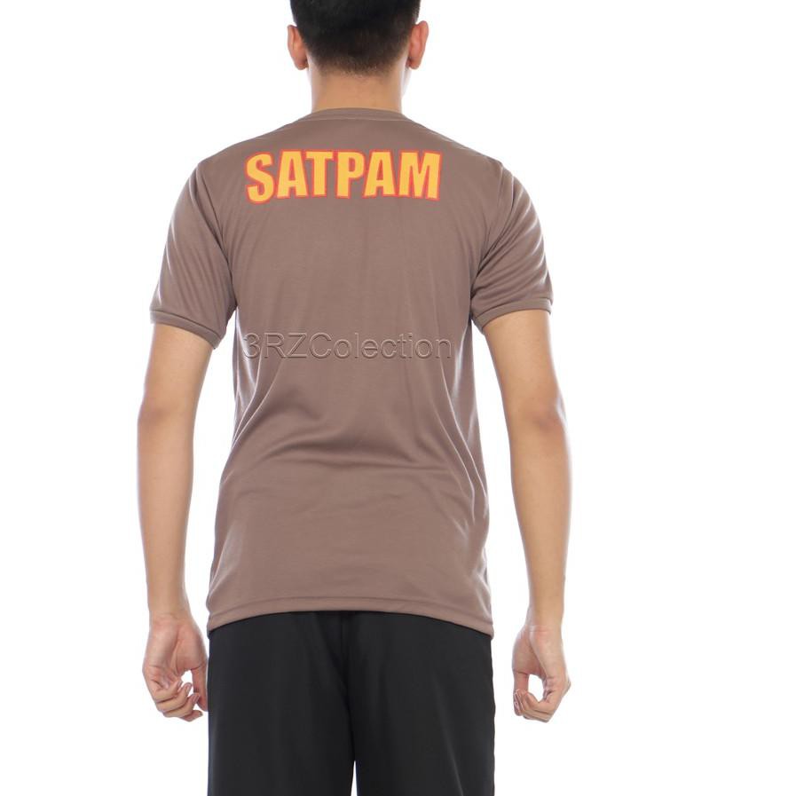 Grosiran Murah Security Satpam kaos security terbaru baju kaos dalaman satpam security coklat Terbar