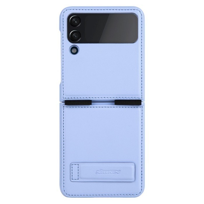 Produk Terbaru Samsung Galaxy Z Flip 4 5G Leather Case Nilkin Qin Stand Ori Z Flip4