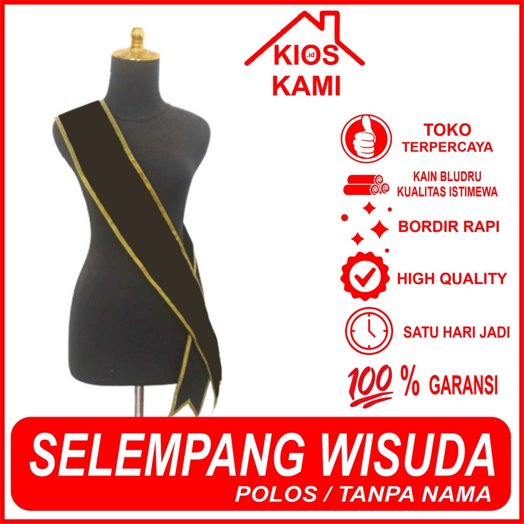 SELEMPANG WISUDA POLOS | SELEMPANG WISUDA TANPA NAMA