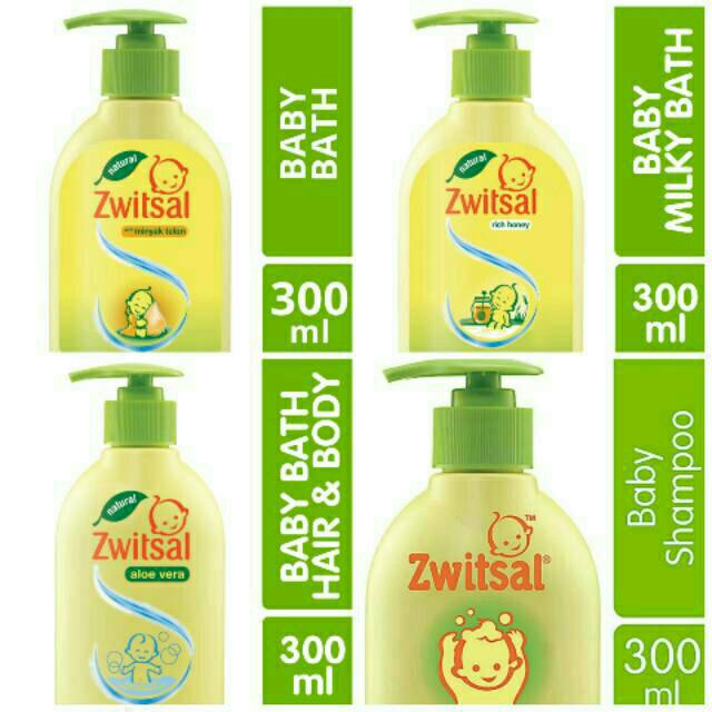 Zwitsal Baby Shampoo// Baby Bath Pump 300ml ORIGINAL-BPOM