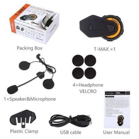 AKSESORIS INTERCOM SPARE PART INTERCOM MIC SPEAKER CLAMP KIT VELCRO ALL BRAND MAXTO M2 MAXTO M3 FREDDCONN EJEAS VNETPHONE QTBE6 QTB35 V6 PRO V8 R1 PLUS F1 PLUS TMAX TCOM TREX QTA35 BT-S3 BT-S2 DLL ORIGINAL-2