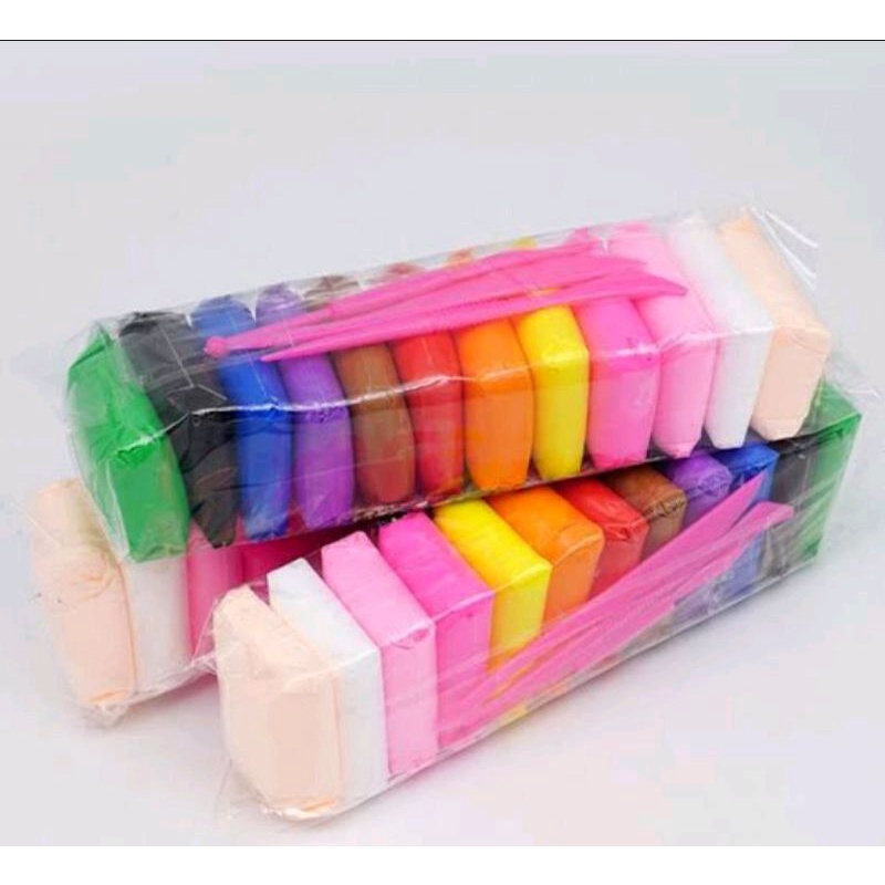 mainan polymer clay/sleme/slaime/bantal isi 12 pcs
