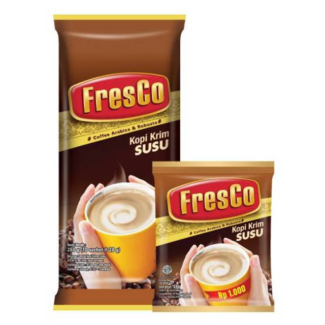 

Kapal Api Fresco Kopi Krim Susu 10×28g