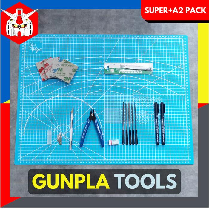 Tool | Tools Set Gundam Gunpla - Tool Kit Rakit Gundam (Super+ A2 Pack)