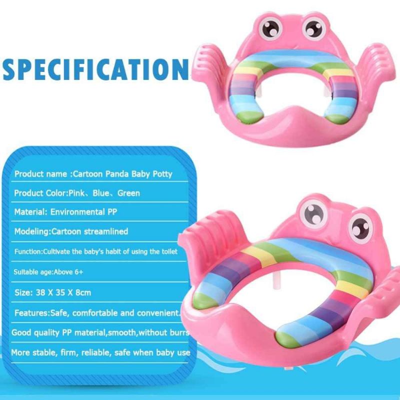 Dudukan toilet anak potty seat training ring closet with handle