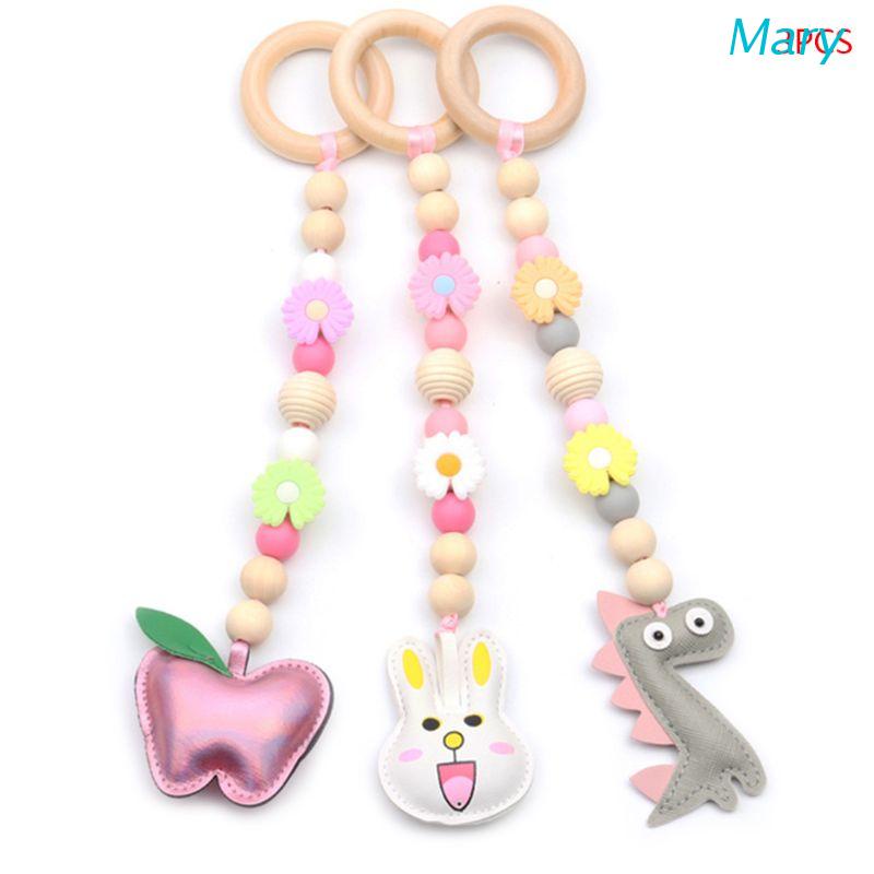 Mary 3Pcs / Set Mainan Teether Bayi Model Kartun Bahan Silikon