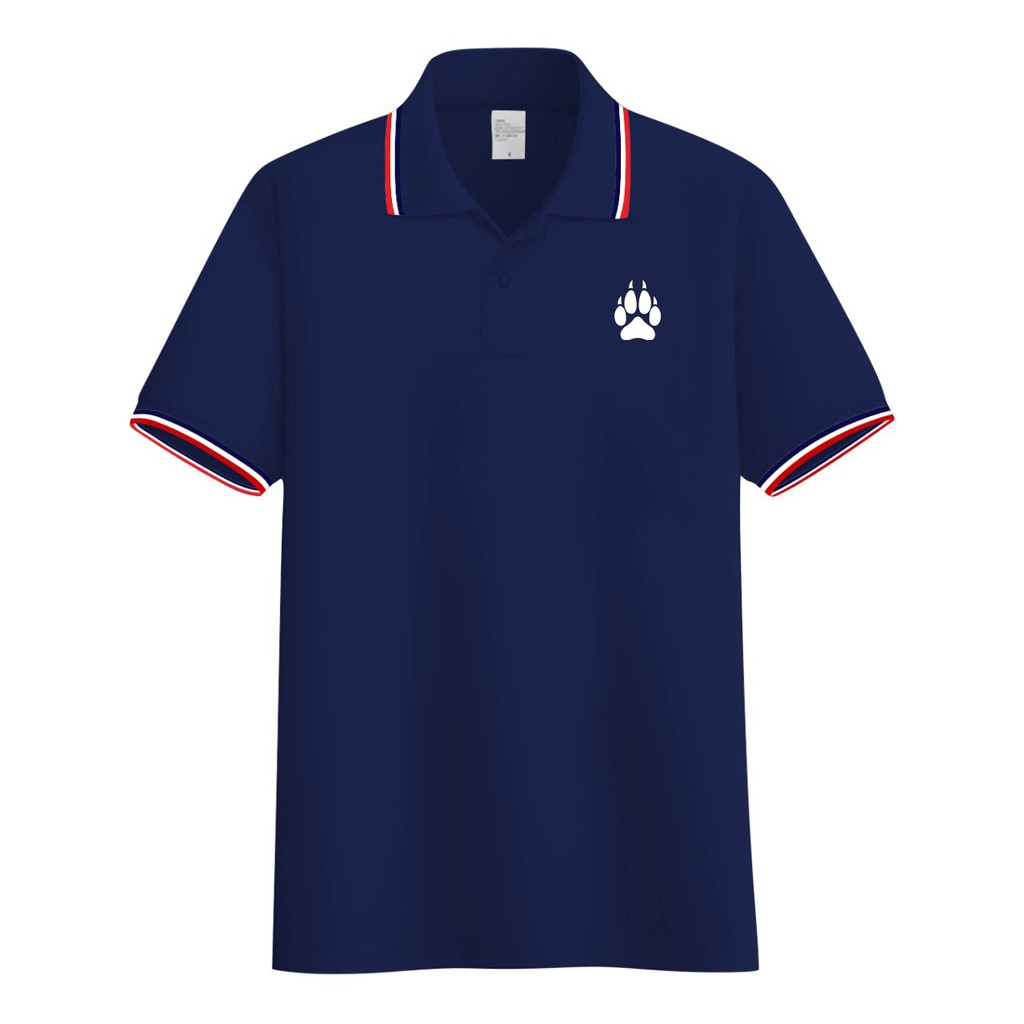 Kaos Pria Kerah List logo Paw / Kaos Kerah List Pria Wanita Dewasa / Polo Shirt List Lengan Pendek / Kaos Polos