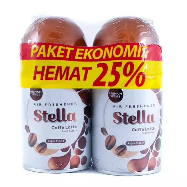 Stella Matic Refill Caffe Latte Paket isi 2 x 225 ml