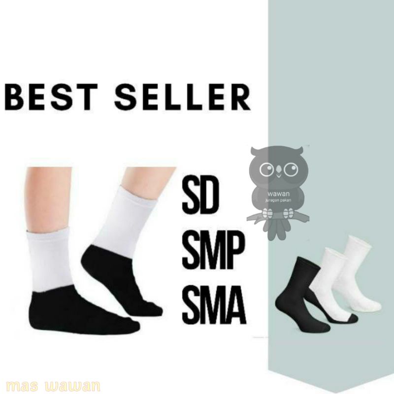 kaos kaki sekolah, KAOS KAKI SD SMP SMA